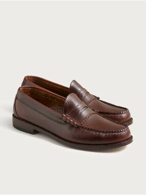 J.Crew Men's Camden Loafers With Leather Soles Classic Whiskey Brown $258 Size 9